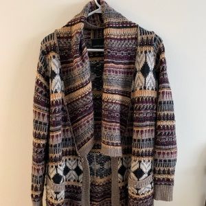 Long multicolor sweater